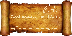 Czechmeiszter Adriána névjegykártya